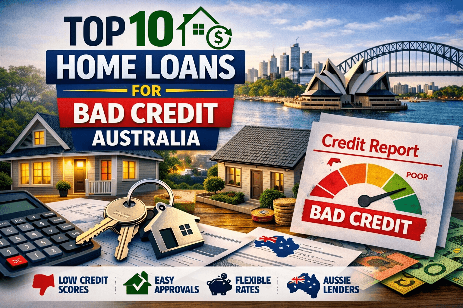 Top 10 Home Loans for Bad Credit Australia