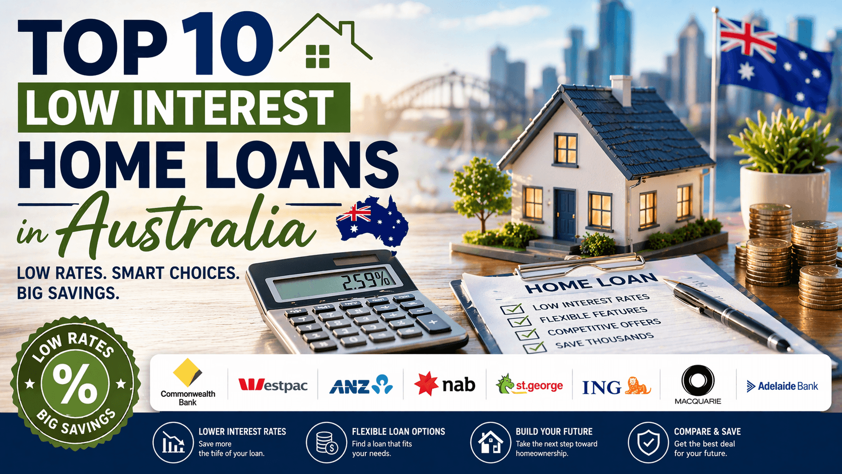 Top 10 Low Interest Home Loans in Australia