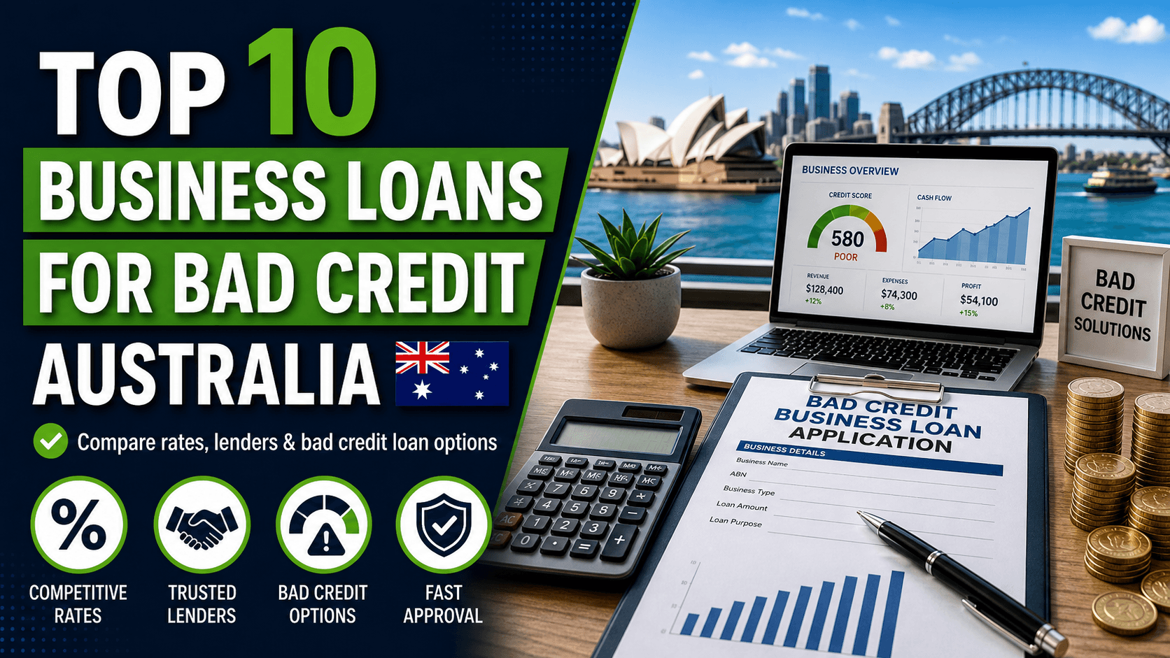 Top 10 Business Loans for Bad Credit Australia