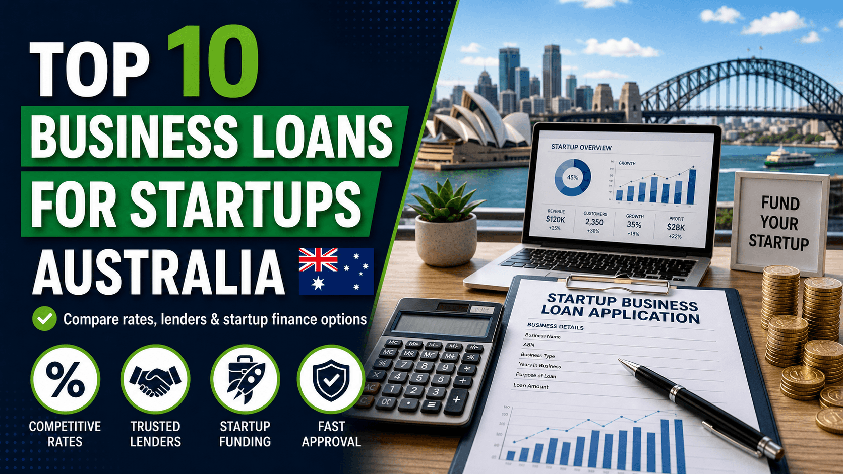 Top 10 Business Loans for Startups Australia
