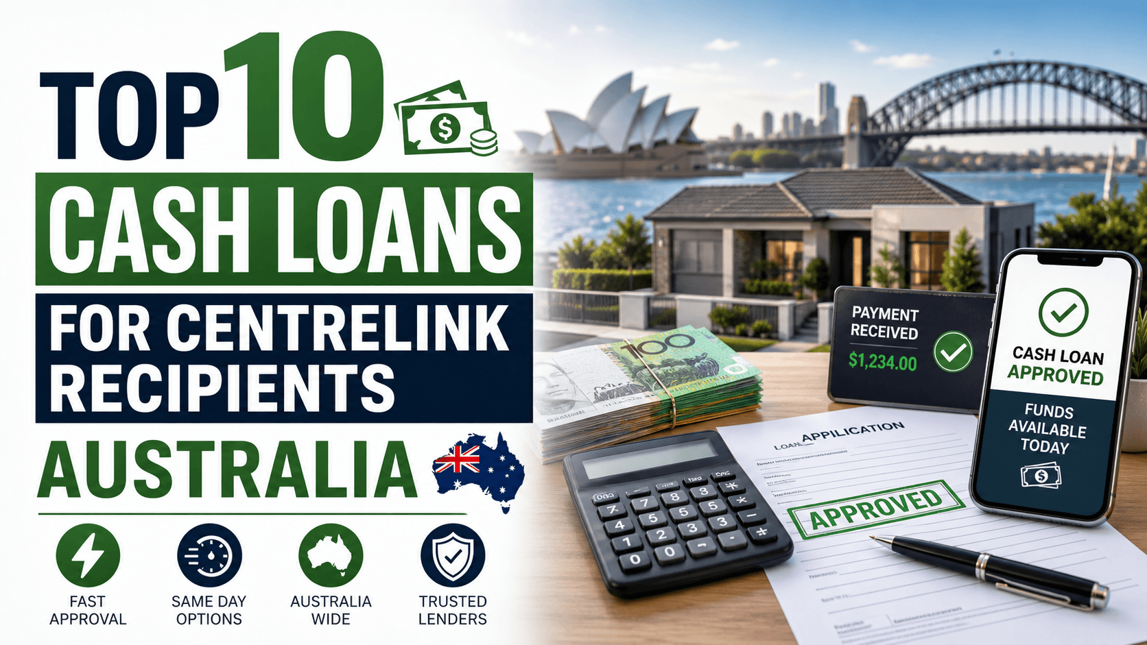 Top 10 Cash Loans for Centrelink Recipients Australia
