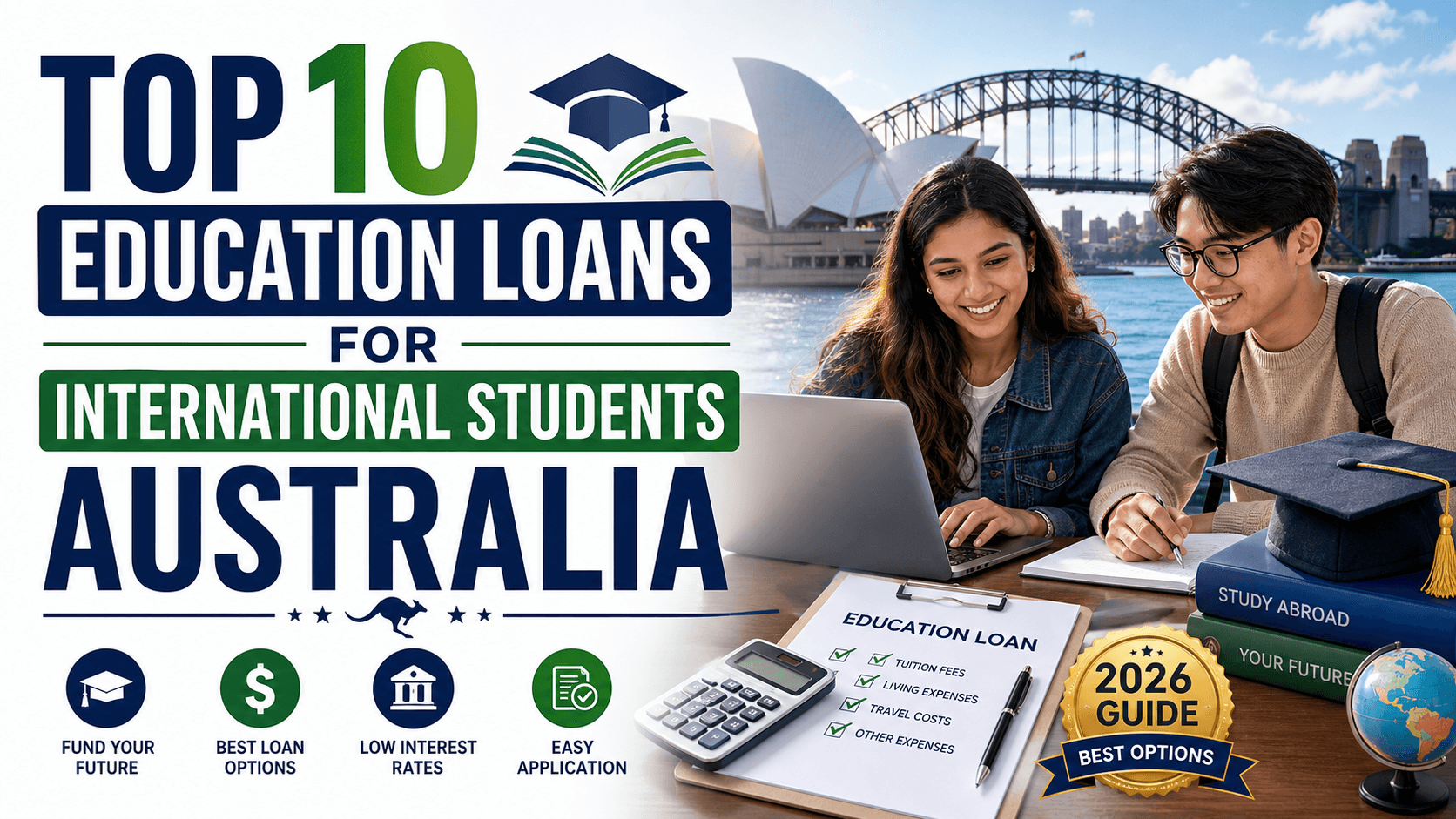 Top 10 Education Loans for International Students Australia