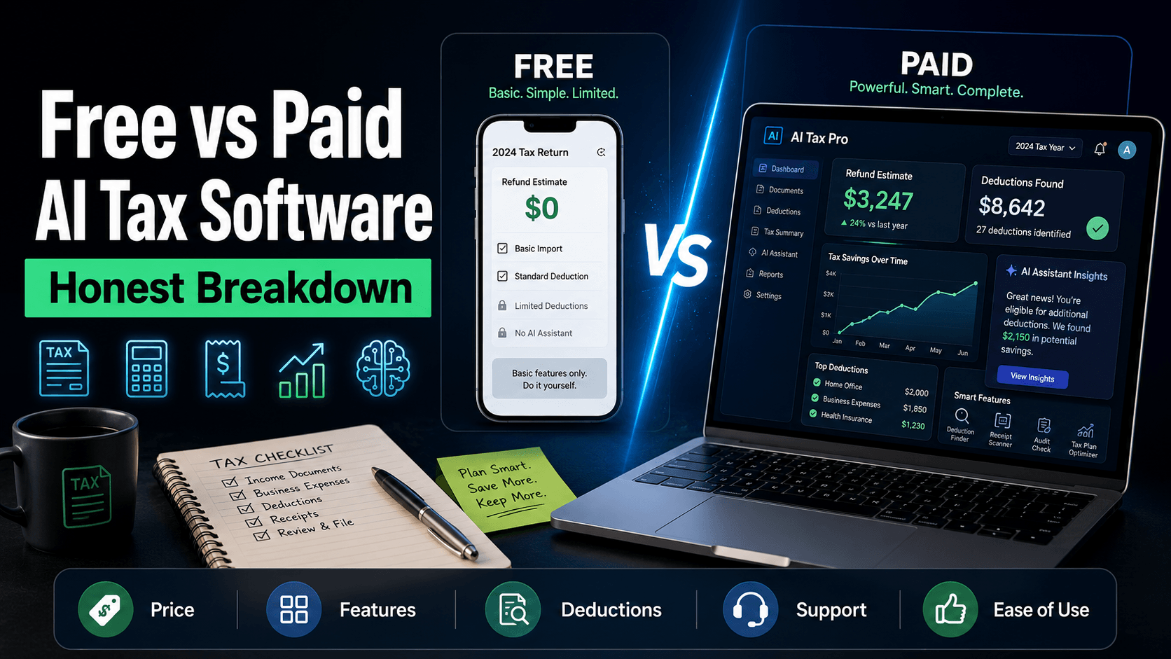 Free vs Paid AI Tax Software 2026: Honest Breakdown Free vs Paid AI Tax Software 2026: Honest Breakdown