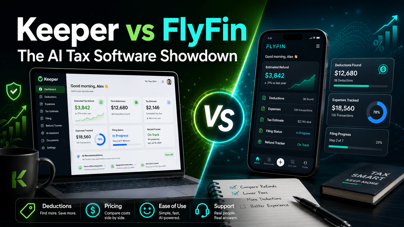 Keeper vs FlyFin 2026: The AI Tax Software Showdown Keeper vs FlyFin 2026: The AI Tax Software Showdown