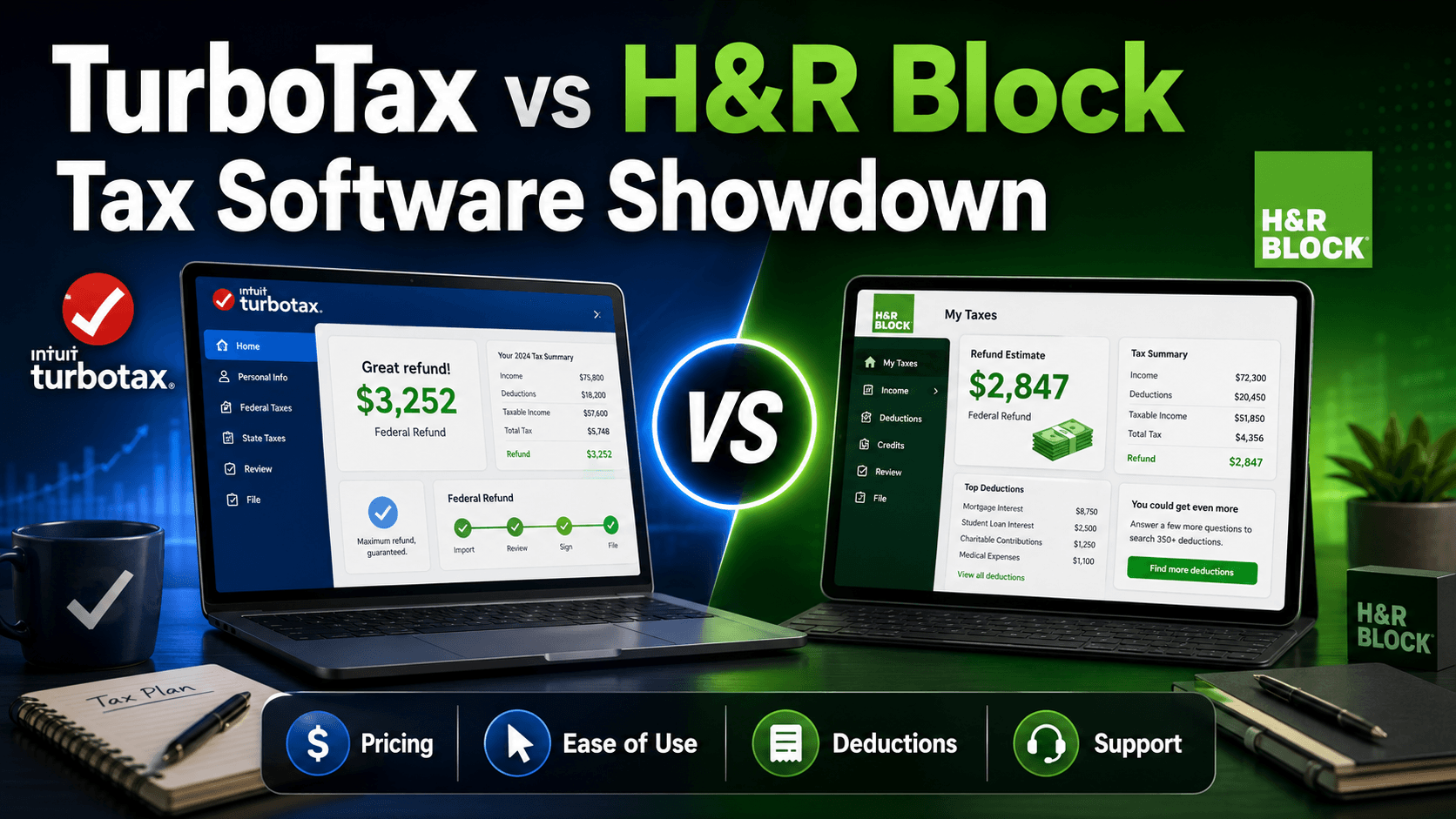 TurboTax vs H&R Block 2026: Tax Software Showdown TurboTax vs H&R Block 2026: Tax Software Showdown