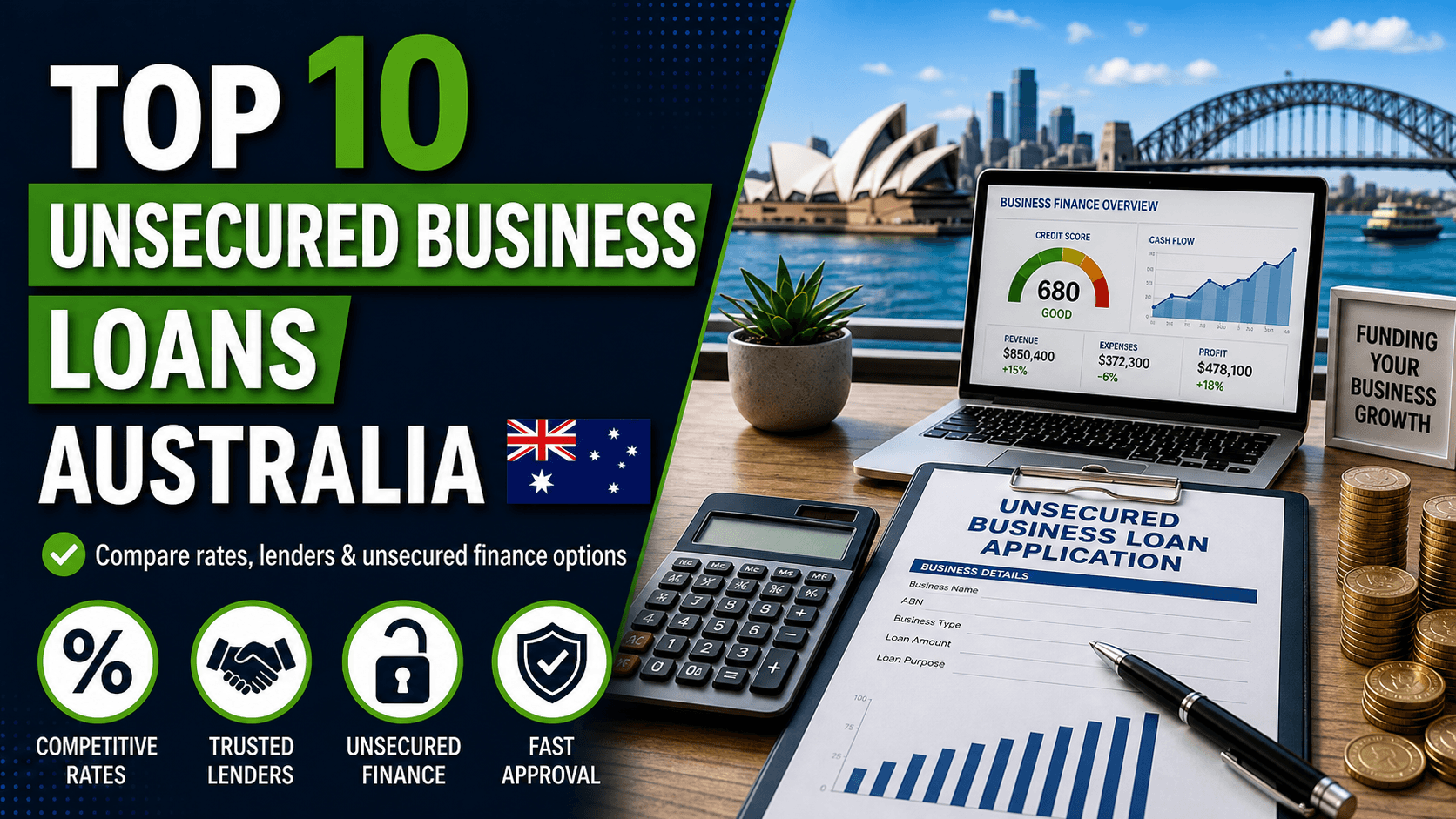 Top 10 Unsecured Business Loans Australia