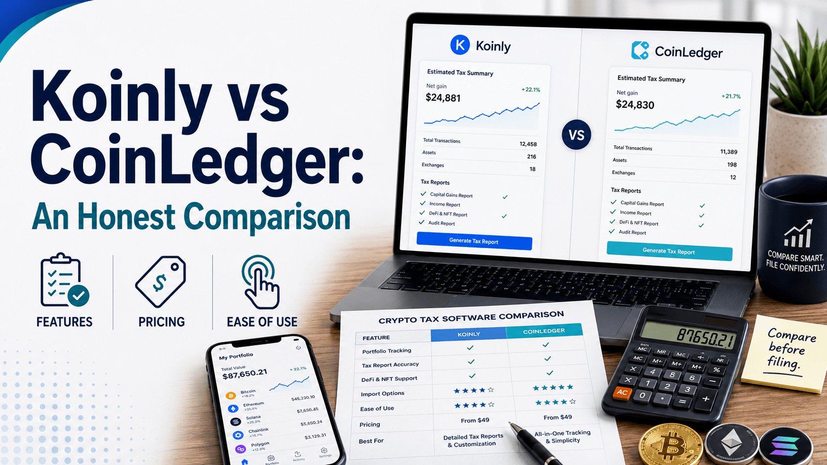 Koinly vs CoinLedger: An Honest Comparison Koinly vs CoinLedger: An Honest Comparison