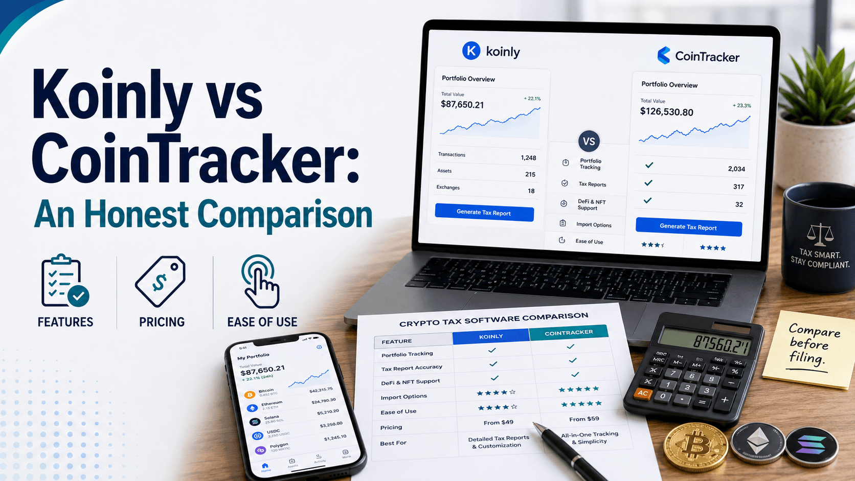 Koinly vs CoinTracker: An Honest Comparison