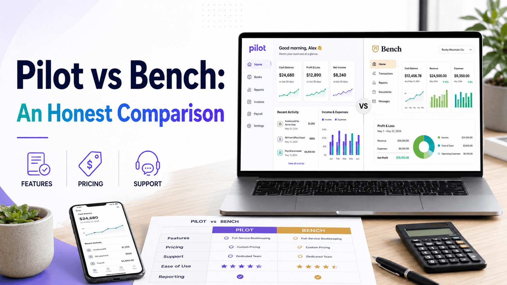 Pilot vs Bench: An Honest Comparison Pilot vs Bench: An Honest Comparison