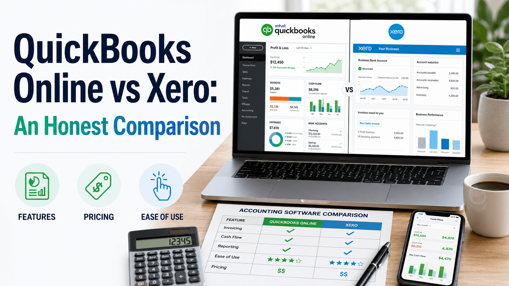 QuickBooks Online vs Xero: An Honest Comparison QuickBooks Online vs Xero: An Honest Comparison