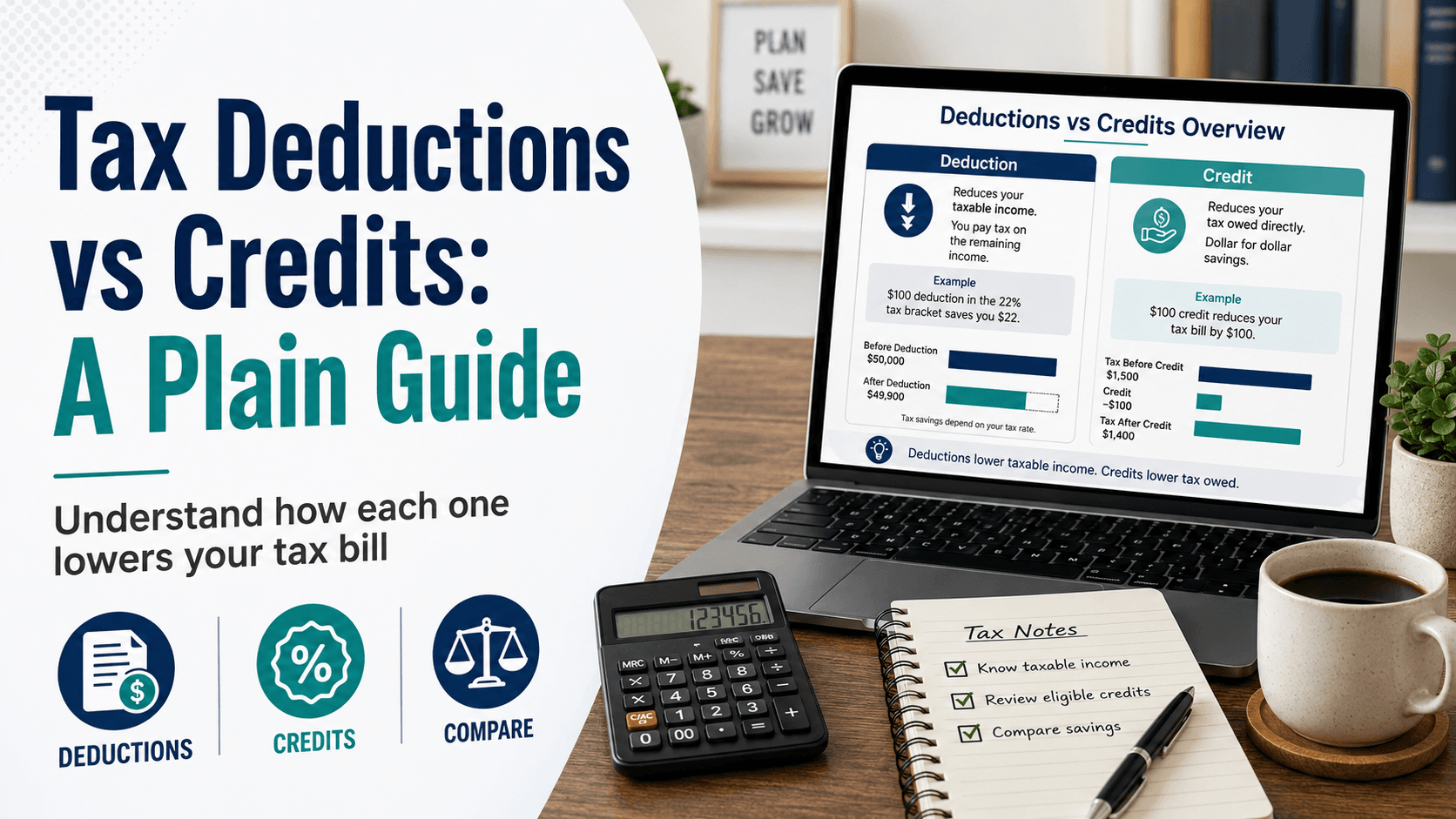 Tax Deductions vs Credits: A Plain Guide
